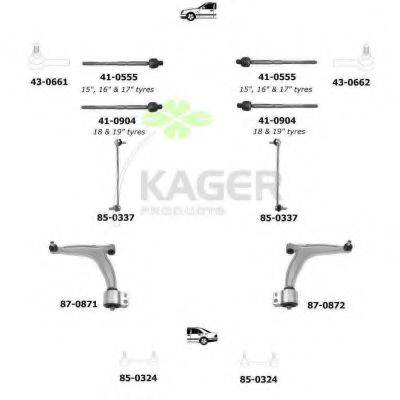 KAGER 800714 Підвіска колеса