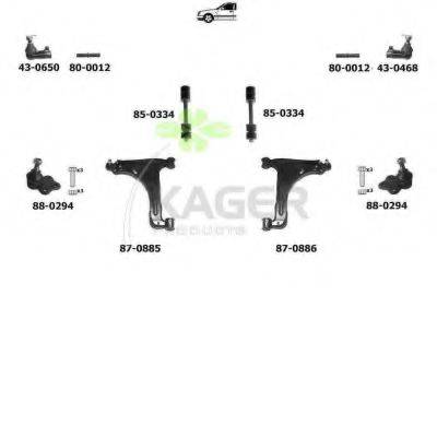 KAGER 800719 Підвіска колеса