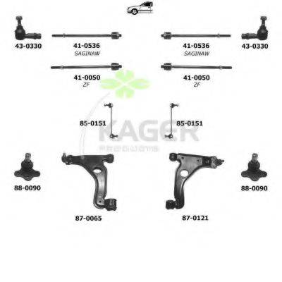 KAGER 800738 Підвіска колеса