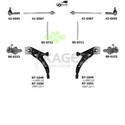 KAGER 801004 Підвіска колеса