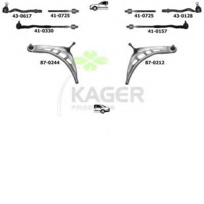 KAGER 801075 Підвіска колеса