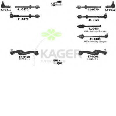 KAGER 801077 Підвіска колеса