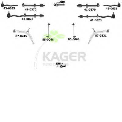KAGER 801078 Підвіска колеса