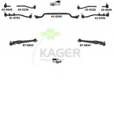 KAGER 801090 Підвіска колеса