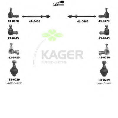 KAGER 801185 Підвіска колеса