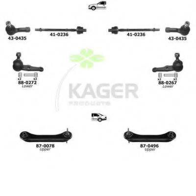 KAGER 801225 Підвіска колеса