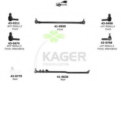 KAGER 801232 Підвіска колеса