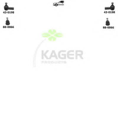 KAGER 801295 Підвіска колеса