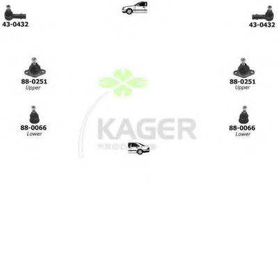 KAGER 801310 Підвіска колеса