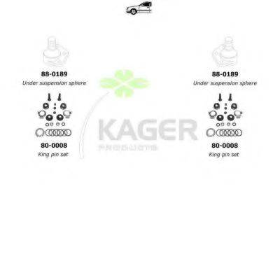 KAGER 801366 Підвіска колеса