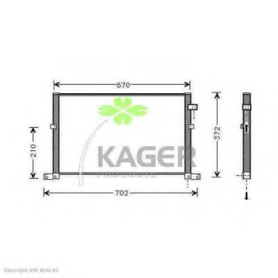 PAPE 93069 Конденсатор, кондиціонер