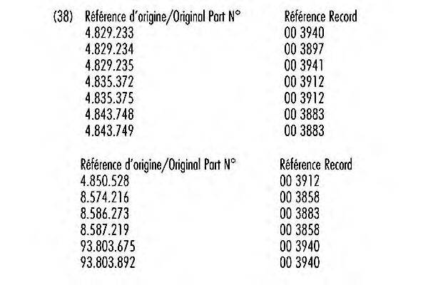 RECORD FRANCE 003897
