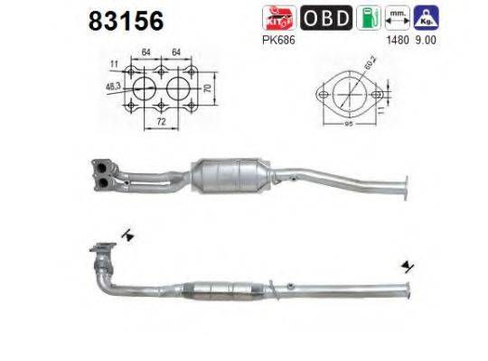 MG WCD000400 Каталізатор