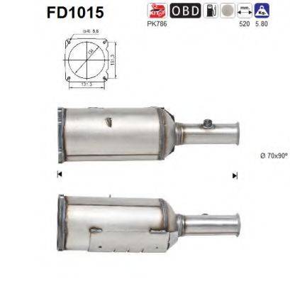 ROSI 390236 Саджовий/частковий фільтр, система вихлопу ОГ