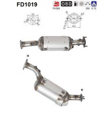 ROSI 390163 Саджовий/частковий фільтр, система вихлопу ОГ