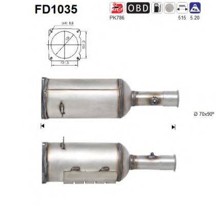 ROSI 390274 Саджовий/частковий фільтр, система вихлопу ОГ