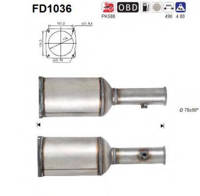 ROSI 390110 Саджовий/частковий фільтр, система вихлопу ОГ