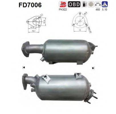 ROSI 390215 Саджовий/частковий фільтр, система вихлопу ОГ