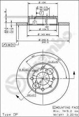 AP 14254 гальмівний диск