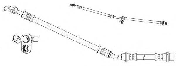 KAWE 514588 Гальмівний шланг