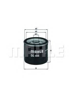 MAHLE ORIGINAL OC 494