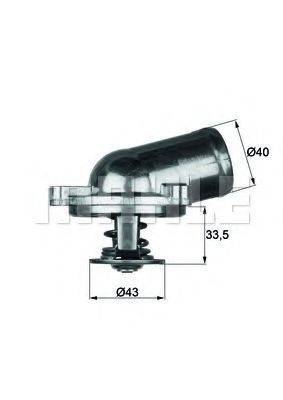 MAHLE ORIGINAL 2.408.71 Термостат, охолоджуюча рідина