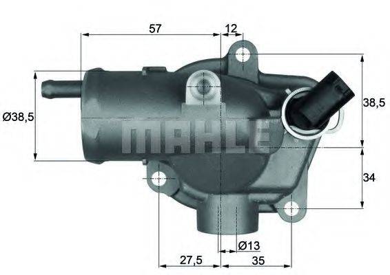 MAHLE ORIGINAL 2.434.92 Термостат, охолоджуюча рідина