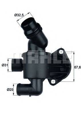 MAHLE ORIGINAL 1.941.87 Термостат, охолоджуюча рідина