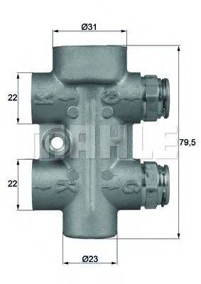MAHLE ORIGINAL 1.433.95 Термостат, масляне охолодження