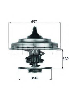 MAHLE ORIGINAL 2.085.65 Термостат, охолоджуюча рідина