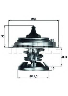 MAHLE ORIGINAL 2.136.80 Термостат, охолоджуюча рідина