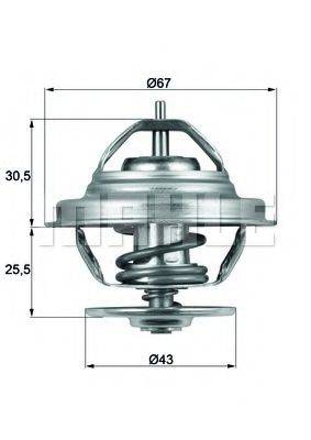 MAHLE ORIGINAL 2.377.83 Термостат, охолоджуюча рідина