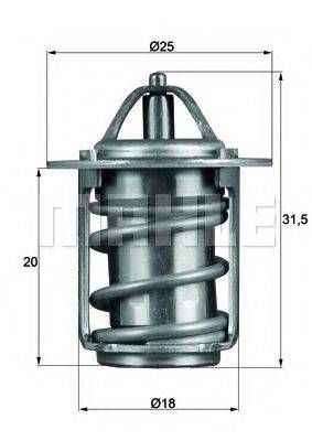MAHLE ORIGINAL 1.088.83 Термостат, охолоджуюча рідина