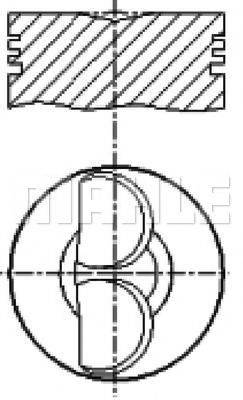 MAHLE ORIGINAL S25100 Поршень