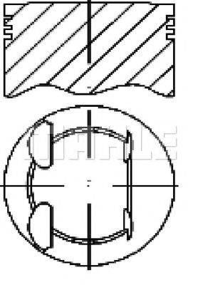 MAHLE ORIGINAL S25300 Поршень