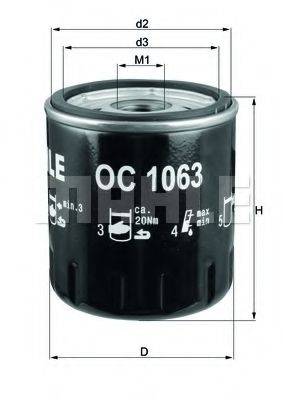 MAHLE ORIGINAL OC 1063