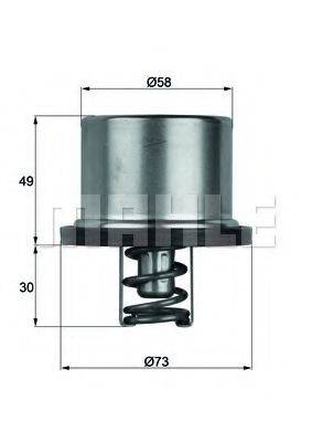 MAHLE ORIGINAL 2.409.75 Термостат, охолоджуюча рідина