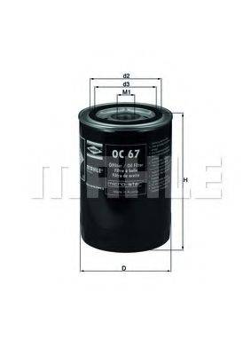 MAHLE ORIGINAL OC 67