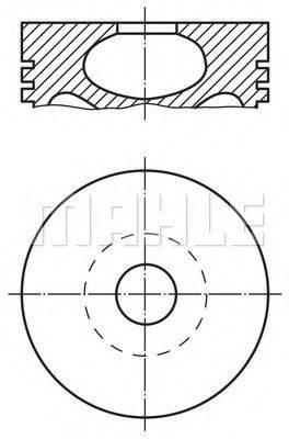 MAHLE ORIGINAL 5300600 Поршень