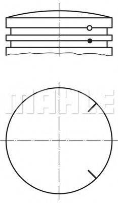 MAHLE ORIGINAL 6315702 Поршень