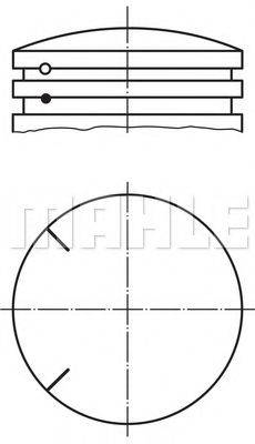 MAHLE ORIGINAL 6443003 Поршень