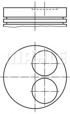 MAHLE ORIGINAL 2730400 Поршень