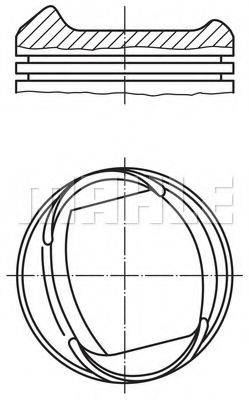 MAHLE ORIGINAL 0132601 Поршень