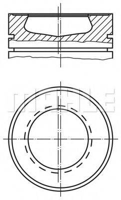 MAHLE ORIGINAL 1330800 Поршень