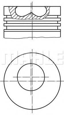 MAHLE ORIGINAL 2014301 Поршень