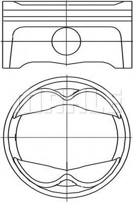 MAHLE ORIGINAL 6272301 Поршень