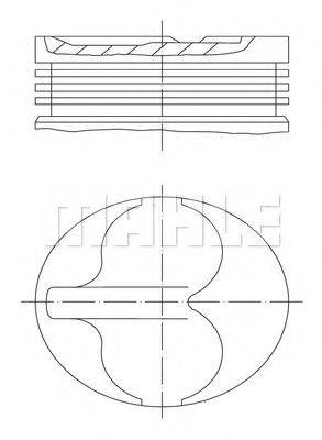 MAHLE ORIGINAL 6400602 Поршень