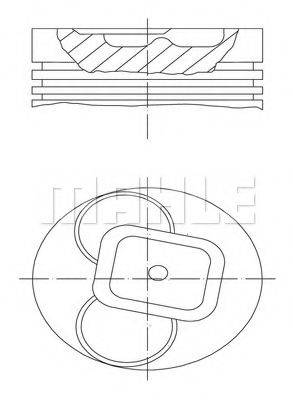 MAHLE ORIGINAL 6291200 Поршень