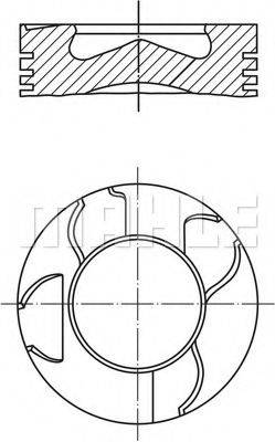MAHLE ORIGINAL 0031501 Поршень