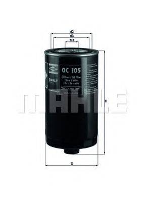 MAHLE ORIGINAL OC 105